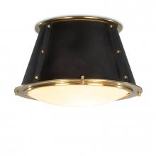 Regina Andrew 16-1379BBNB - Regina Andrew French Maid Flush Mount (Blackened Brass and Natural Brass)