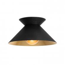 Regina Andrew 16-1466BLK - Regina Andrew Viggo Flush Mount (Black and Gold)