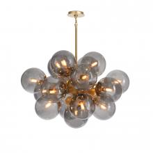 Regina Andrew 16-1474NB-SMK - Regina Andrew Shine Chandelier (Natural Brass wi