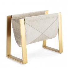 Regina Andrew 20-1459BRS - Regina Andrew Andres Hair on Hide Magazine Rack (Brass)