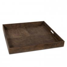 Regina Andrew 20-1507BRN - Regina Andrew Derby Square Leather Tray (Brown)