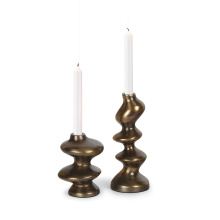 Regina Andrew 20-1668BRS - Regina Andrew Blobby Candle Holder Set (Brass)