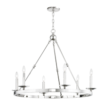 Hudson Valley 3206-PN - 6 LIGHT CHANDELIER