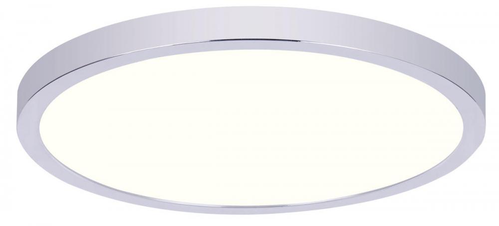 Led Disk Light Integrated Light, Chrome Finish