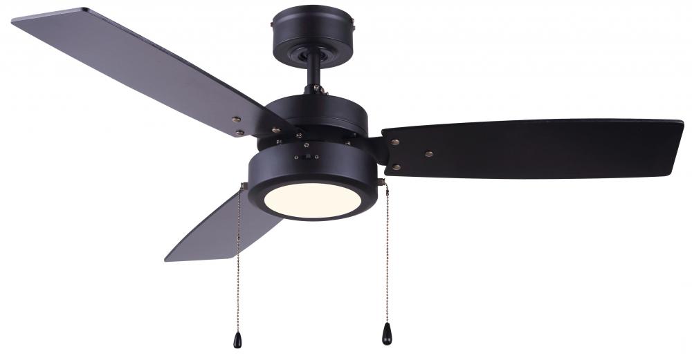 Cfan 42" WALLIS, 3 MDF Blades, Dual Mount, 1x15W Integrated LED, 900Lumen, 3000K, No Limiter