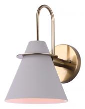 Canarm IVL1076A01MGG - Talia 1 Light Vanity, Gold Finish