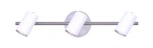 Canarm IT1015A03BNW10 - KINGSTON, BN + WH, 3 Lt Ceiling/Wall, 50W Type GU10, 23" W x 6.25" H x 4.75" D, Easy Con