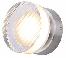 Canarm LWL297A05BN - BENNI 5.375 in. 1 Light Brushed Nickel Integrated LED Wall Light with Clear Acrylic Shade