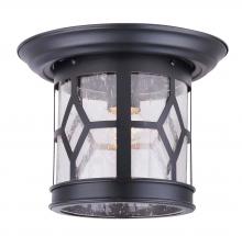 Canarm IOL207BK - Atlanta 1 Light Outdoor Lantern, Black Finish