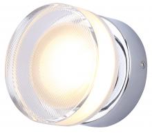 Canarm LWL296A05CH - BENNI 5.375 in. 1 Light Chrome Integrated LED Wall Light with Clear Acrylic Shade