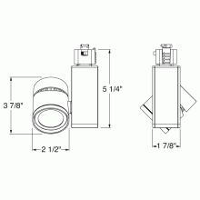 Juno T381L 40K 80CRI PDIM WFL BL - Track Head