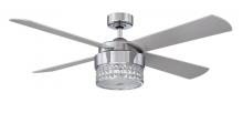Kendal AC20952-CH - CELESTRA 52 in. Chrome & Optic Crystal Ceiling Fan