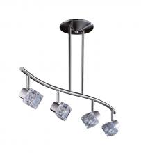 Kendal HPF1000-4L-SN - NOVA series 4-Light Satin Nickel fixed rail fixture