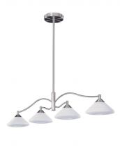 Kendal HPF8004-SN - Four Light Satin Nickel Island Light