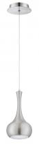 Kendal PF50-1L-SN - FLUTE series 1-Light LED Satin Nickel Pendant