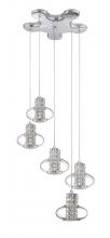 Kendal PF52-5LPA-CH - ARIA series 5-Light Chrome Pendant Pan