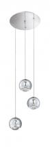 Kendal PF55-3LPA-CH - SPUMANTE series 3-Light Chrome Pendant Pan