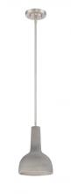 Kendal PF68-1LPE-SN - MAYSEN series 1 Light Cement shade Pendant