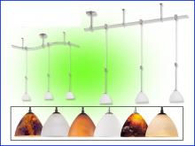 Kendal RPK90-SN - Pendant Rail Kit - Glassware Sold Separately