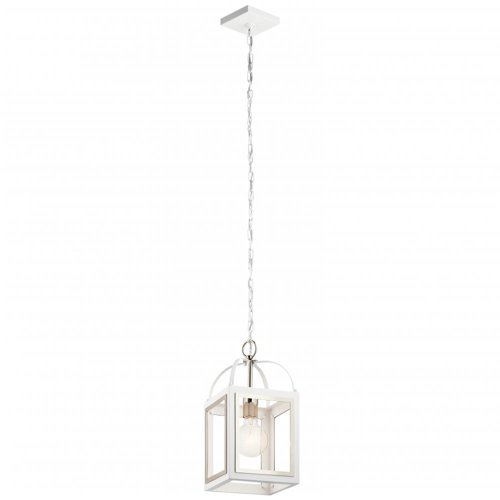 Vath™ 8" 1 Light Pendant White