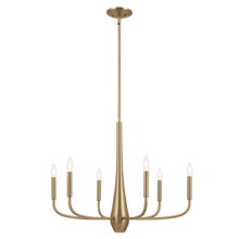 Kichler 52525CPZ - Deela 28 Inch 6 Light Chandelier in Champagne Bronze