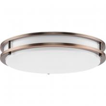 Progress P350275-174-CS - Abide Collection 5-CCT Integrated LED Urban Bronze Contemporary 14" Medium Flush Mount Light