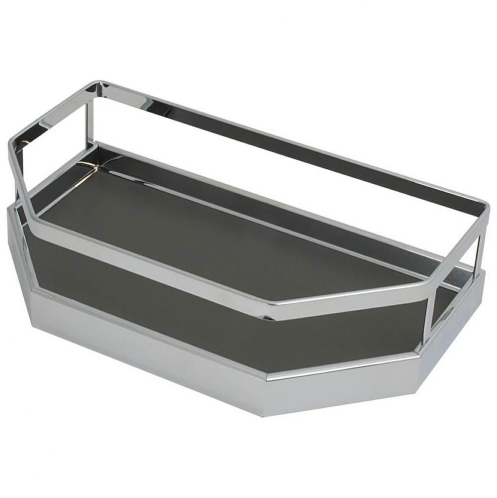 Arena Tray Chrm/Anthr 14 1/8''Wx6 3/4''D