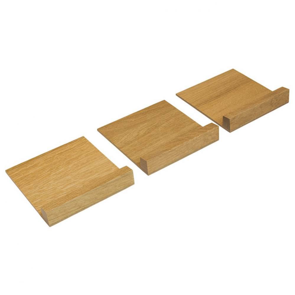 Fineline Step Cont Hldr Wh Oak 424X138Mm