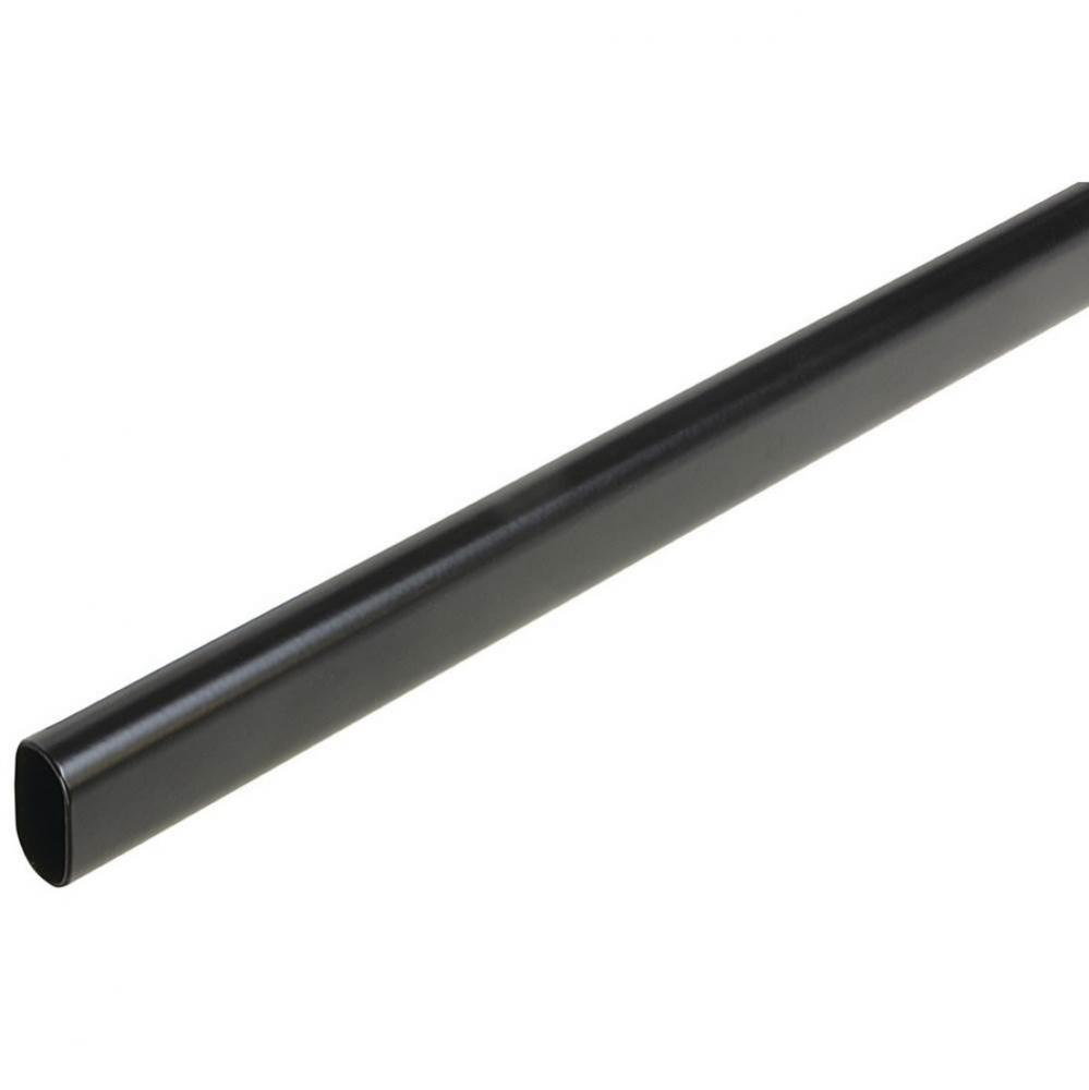 Oval Tube St/Blk  30X15X1.0X2337Mm