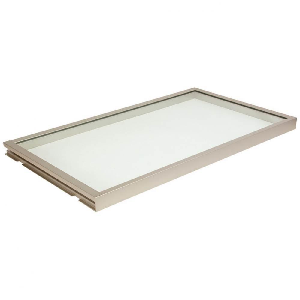 Glass Shelf Lit Matt Nkl 40K 20''Dx30''W