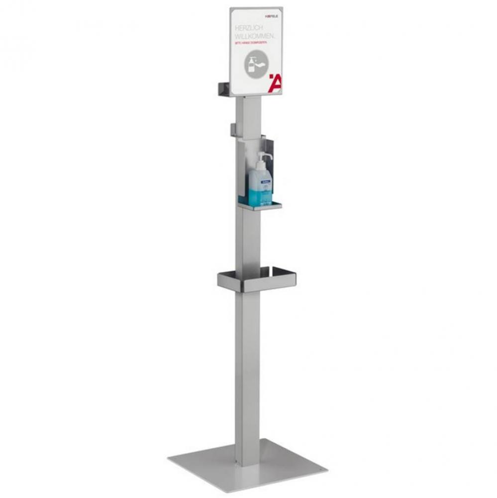 Hygiene Stand Steel White Aluminum