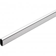 Hafele 801.09.226 - Oval Wardrobe Tube, steel, chrome-plated, 30mm x 15mm x 1.5mm x 2.5 meters