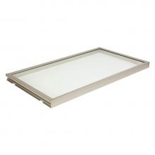 Hafele 807.76.601 - Glass Shelf Lit Matt Nkl 30K 14''Dx24''W