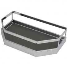 Hafele 545.92.384 - Arena Tray Chrm/Anthr 14 1/8''Wx6 3/4''D