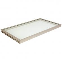 Hafele 807.76.633 - Glass Shelf Lit Matt Nkl 40K 20''Dx36''W