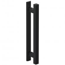 Hafele 905.01.133 - Pull Handle Alu Sq Sgl F/Wall Mt Black