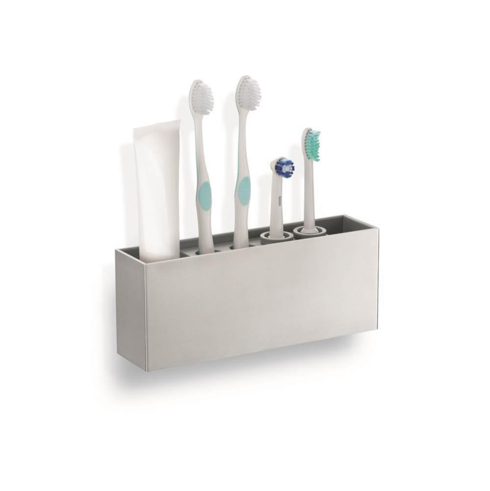 3.25'' x 8'' x 2.25'' Xero Toothbrush Holder - Stainless Steel