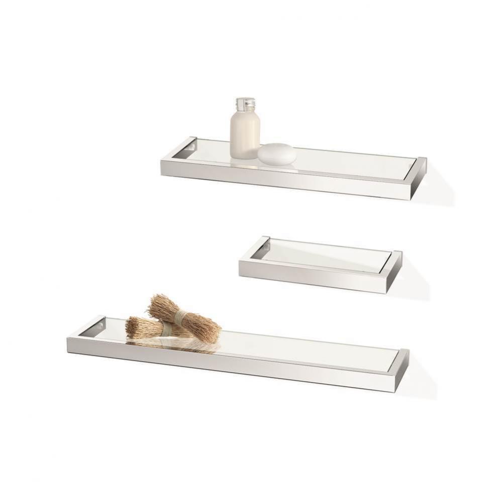 10.5'' Linea Bathroom Shelf - Chrome