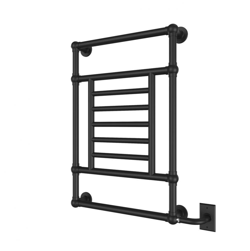 Thames Electric Plug-In Wall-Mounted Towel Warmer - Matte Black