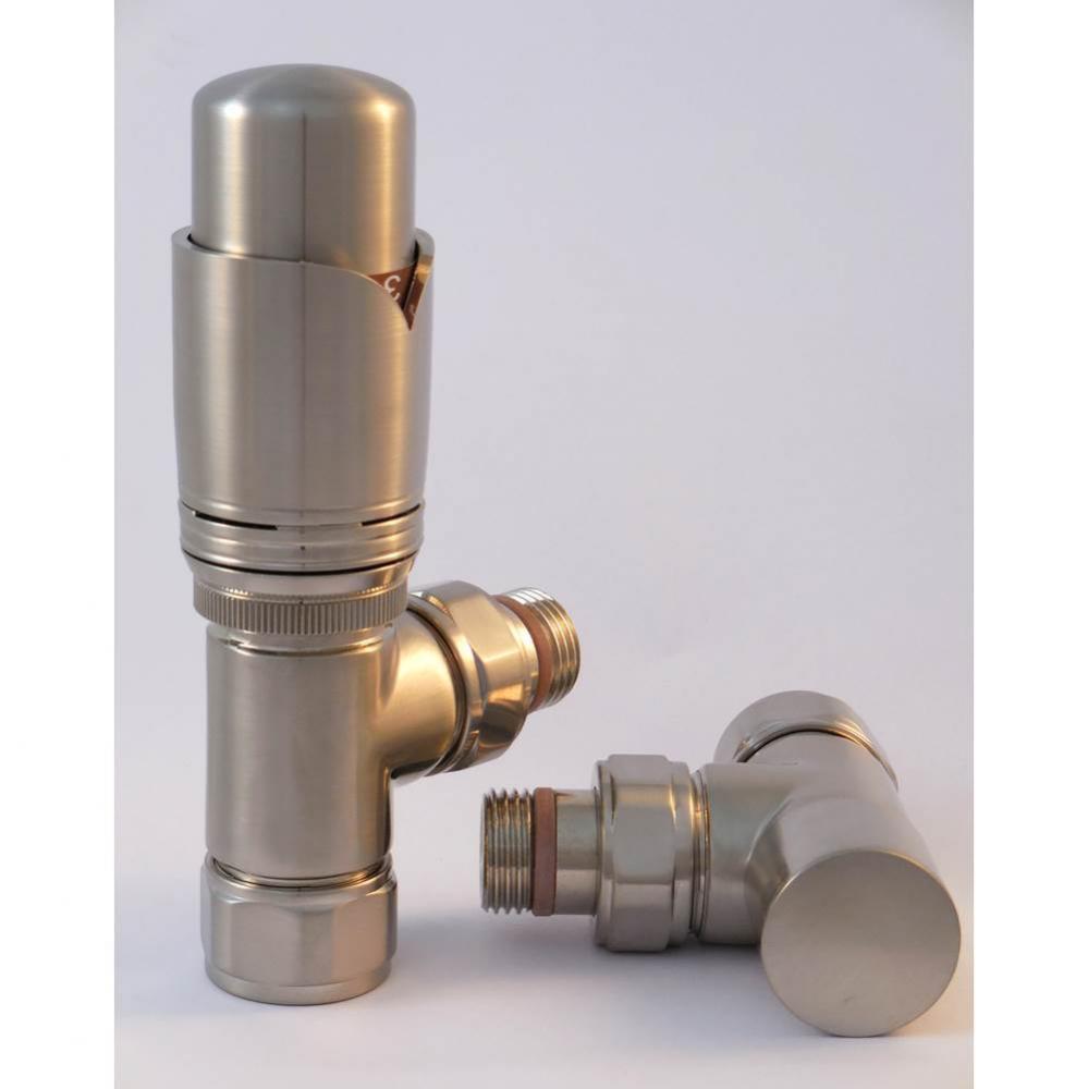 Thermostatic Angle Valve Pair - B/Nickel