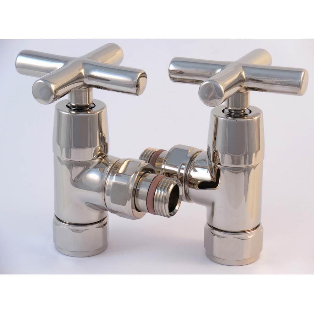 Traditional Valve Set - Polished Nickel