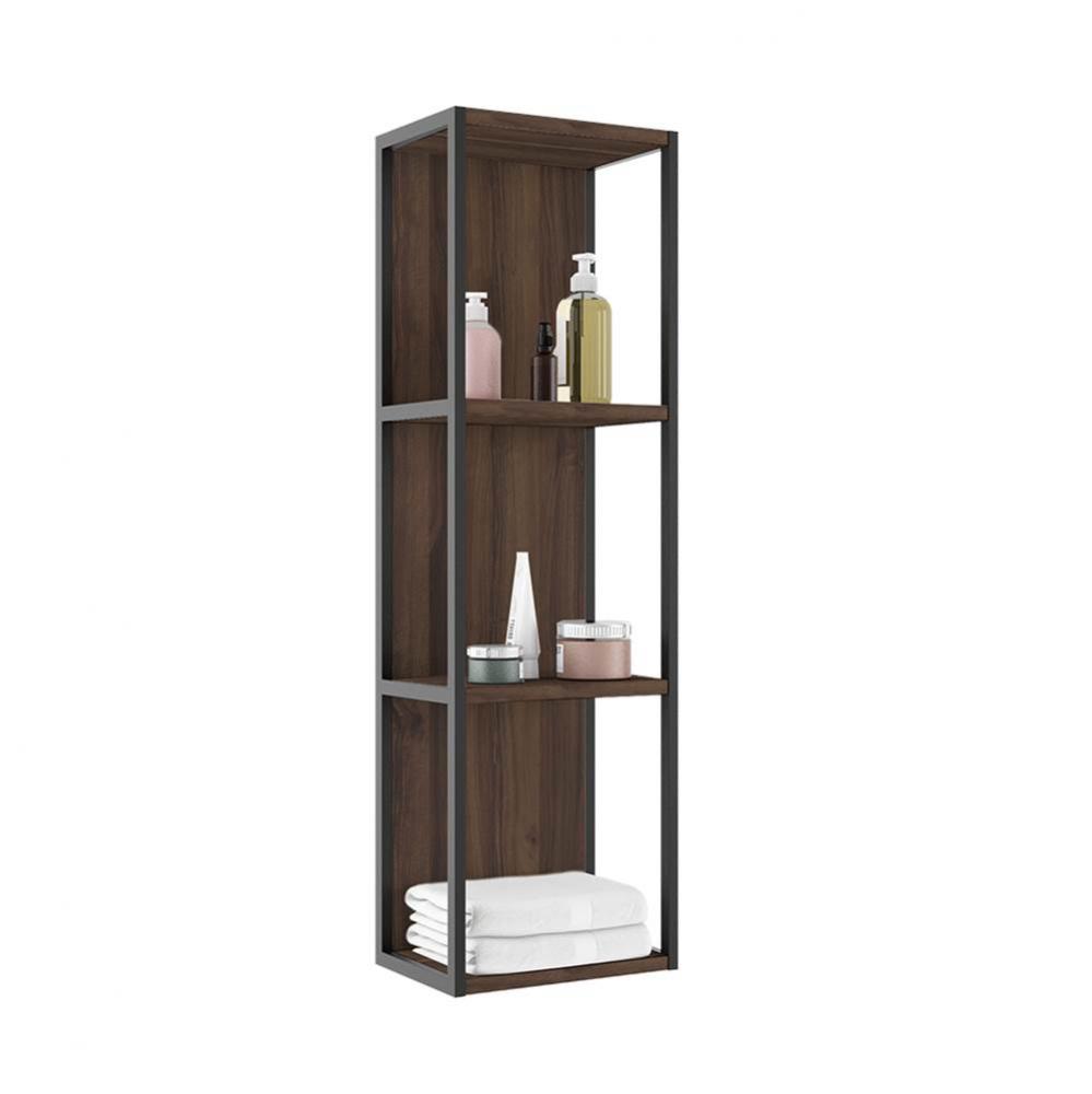 Accent Open Wall Cabinet - Dark Walnut