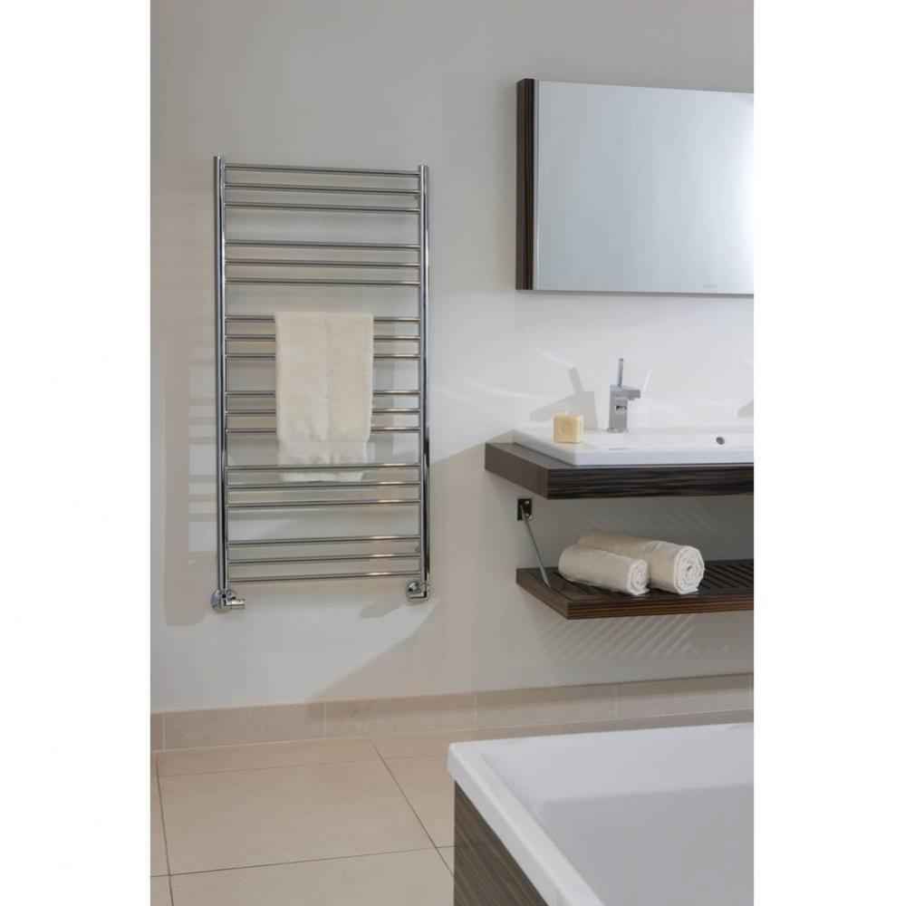 23.5''x47.5'' Sorano Hydronic Towel Warmer - Chrome