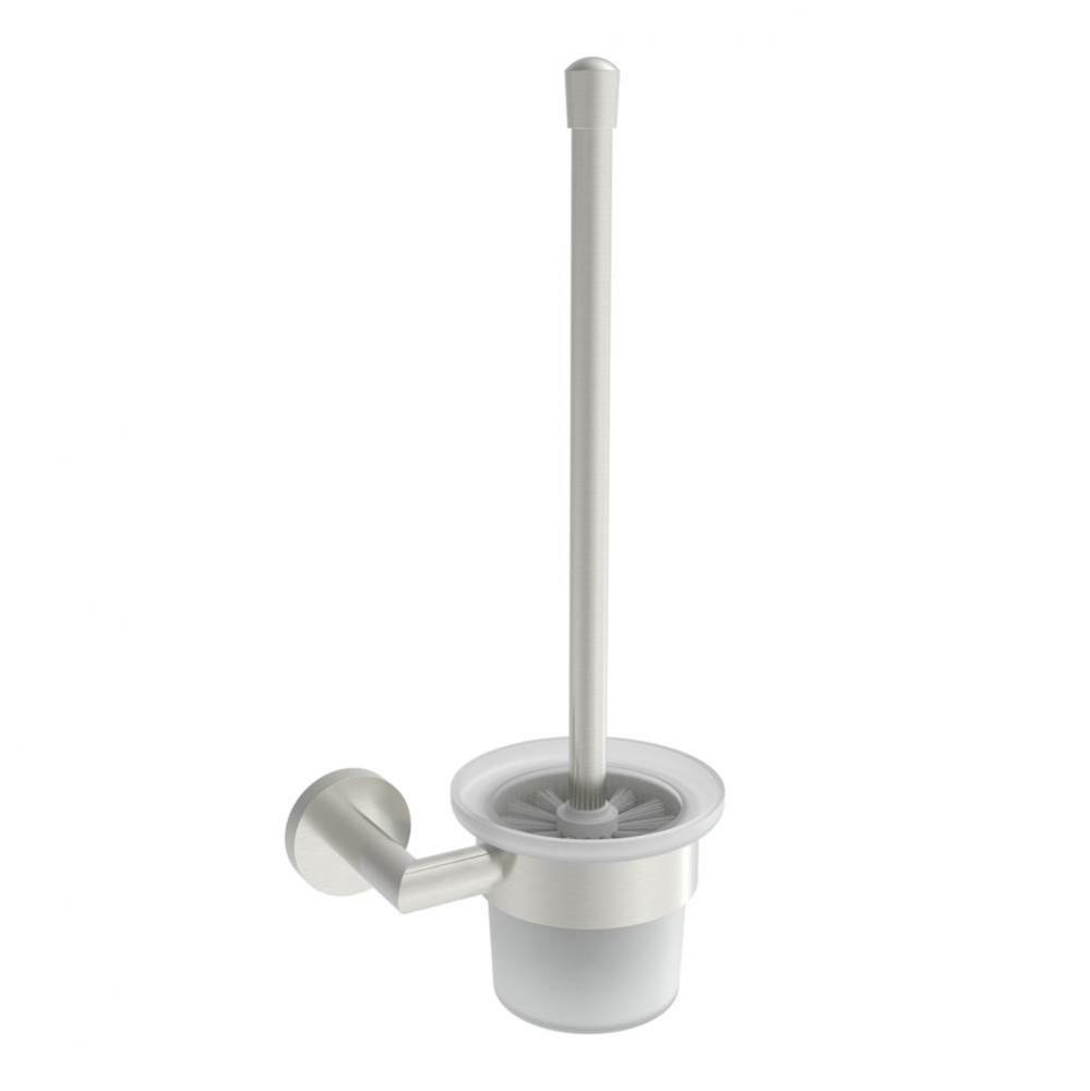 Summit Wall-Mounted Toilet Brush - Brushed Nickel