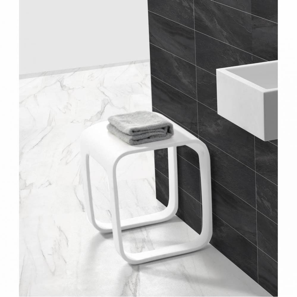 Shower Stool - Gloss White