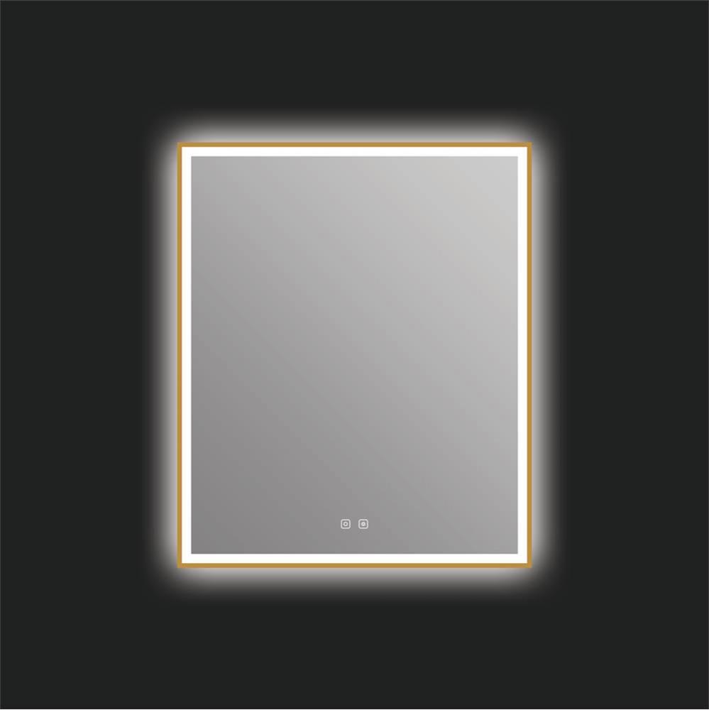 Eden 30'' x 36'' LED Mirror - Brushed Gold