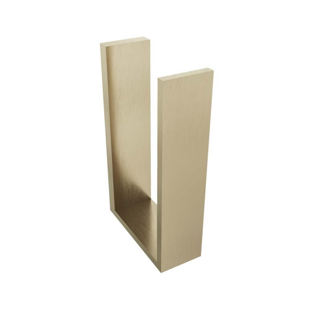 Erupt Spare Toilet Paper Holder - Brushed Gold Light