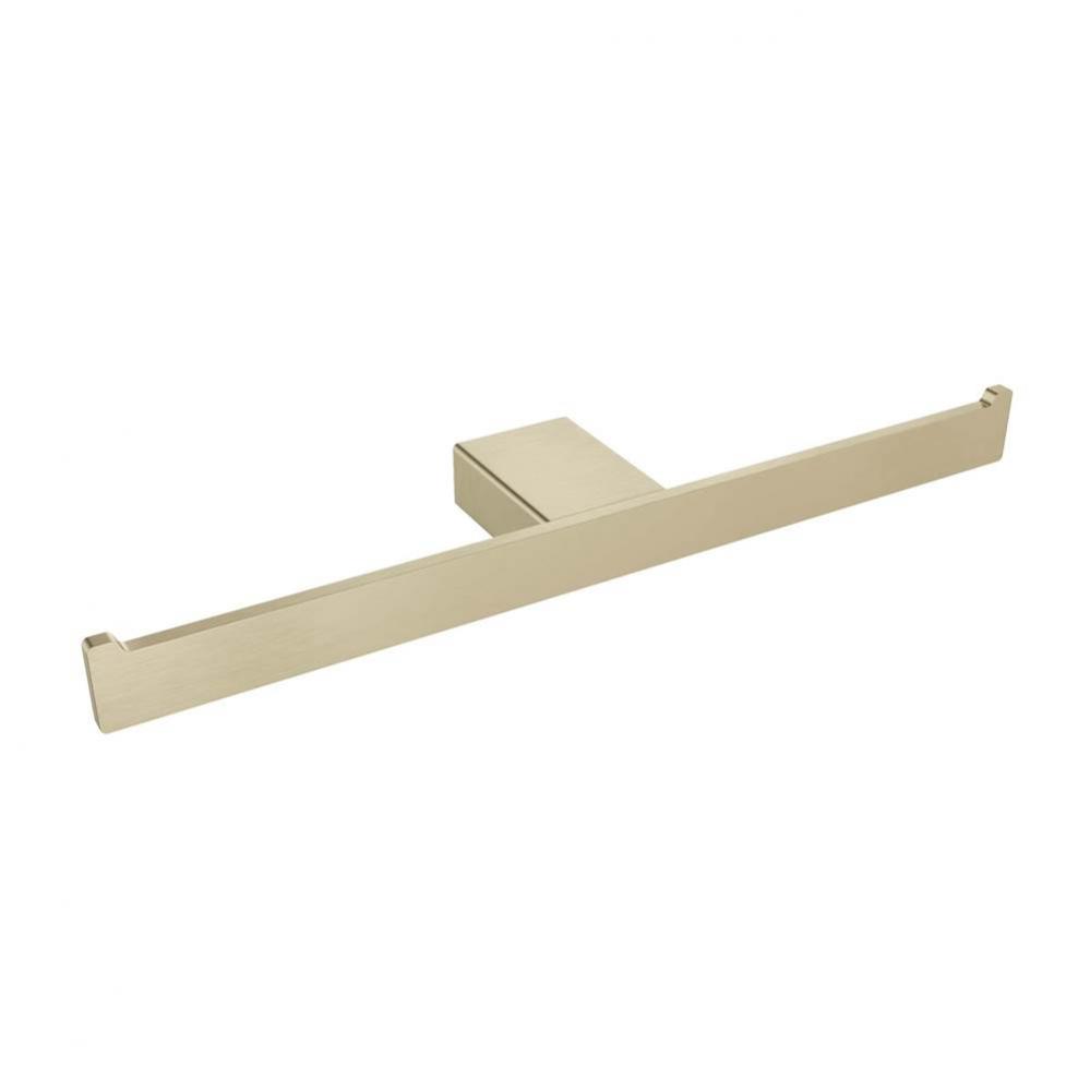 Cinder Double Toilet Paper Holder - Brushed Gold Light