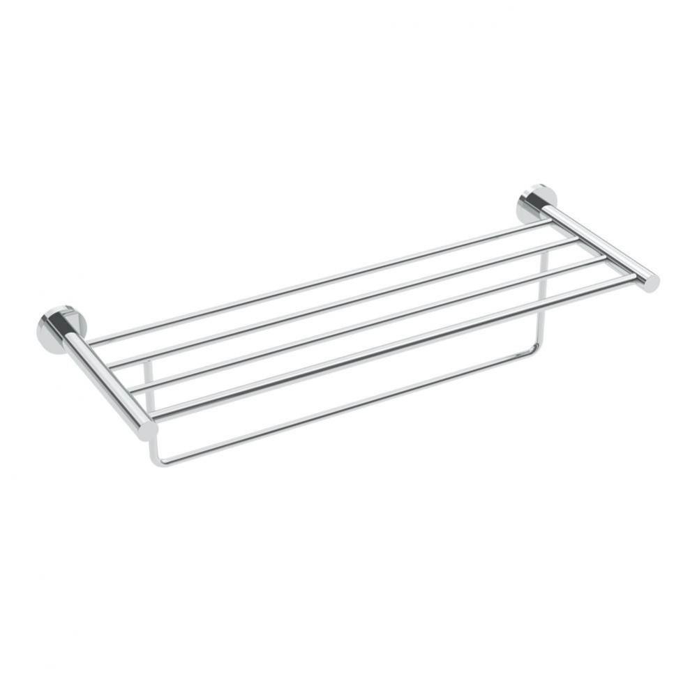 Lava Towel Shelf With Bar - Chrome