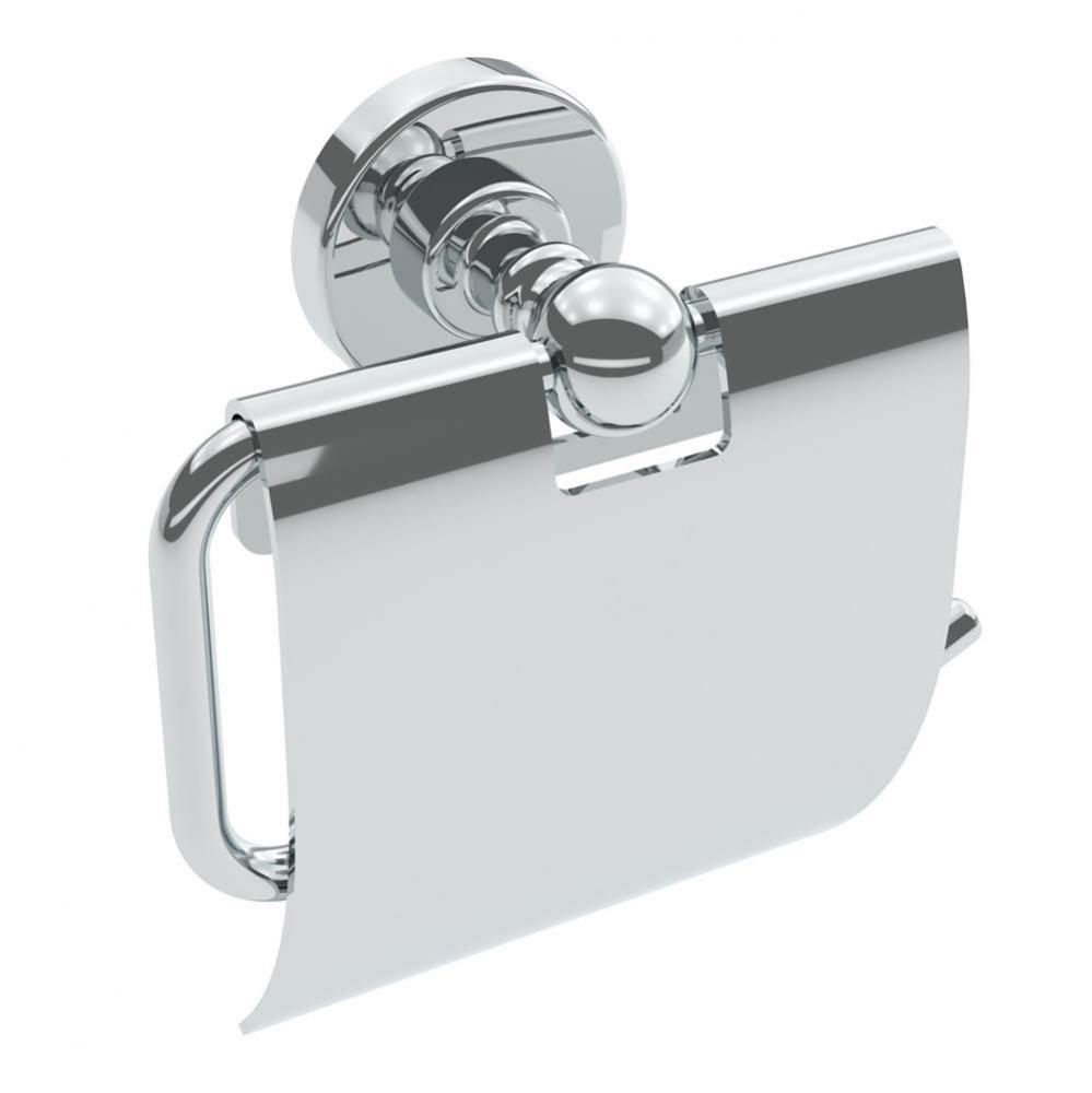 Ember Toilet Paper Holder With Cover - Chrome